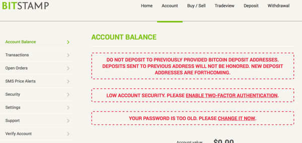 bitstamp credit card deposit fails