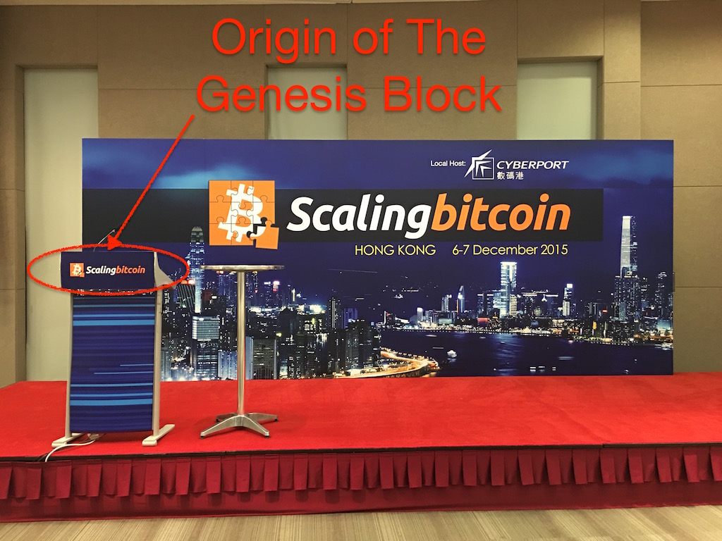 Original location of the Scaling Bitcoin Genesis Block
