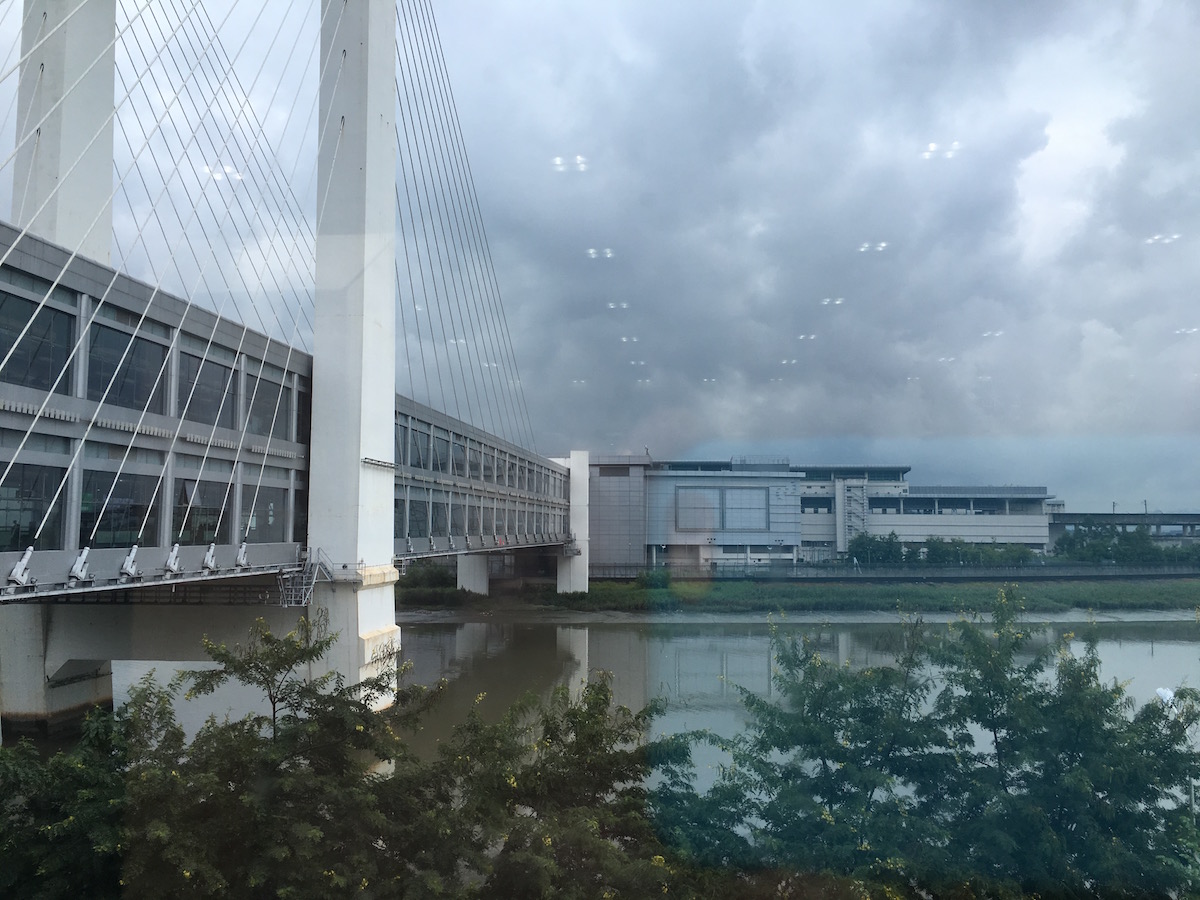 Bridge across Shenzhen River at Futian