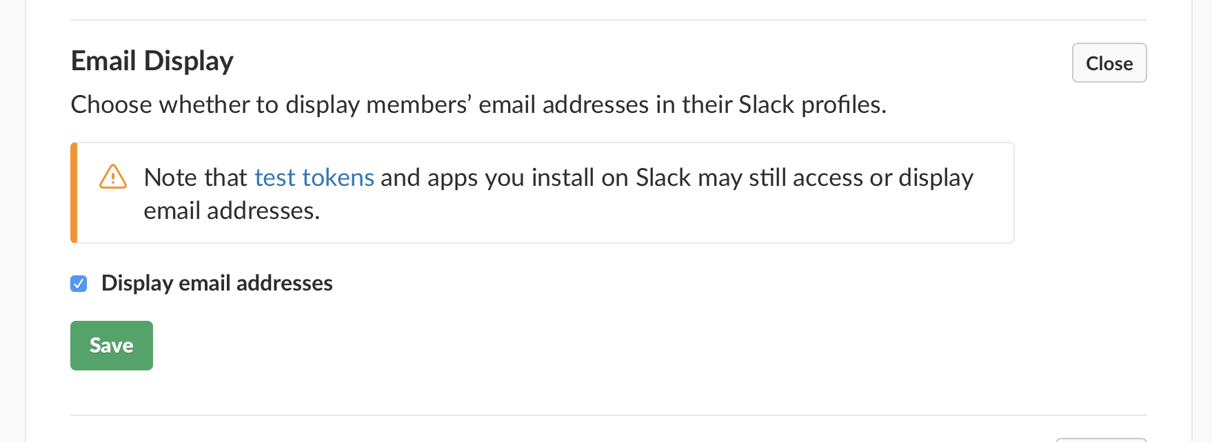 email to a slack channel