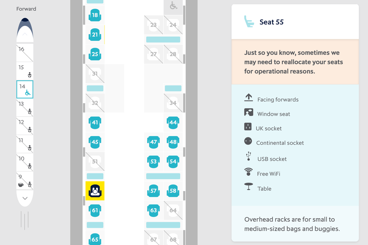 Day 28: The best seat selection UI ever